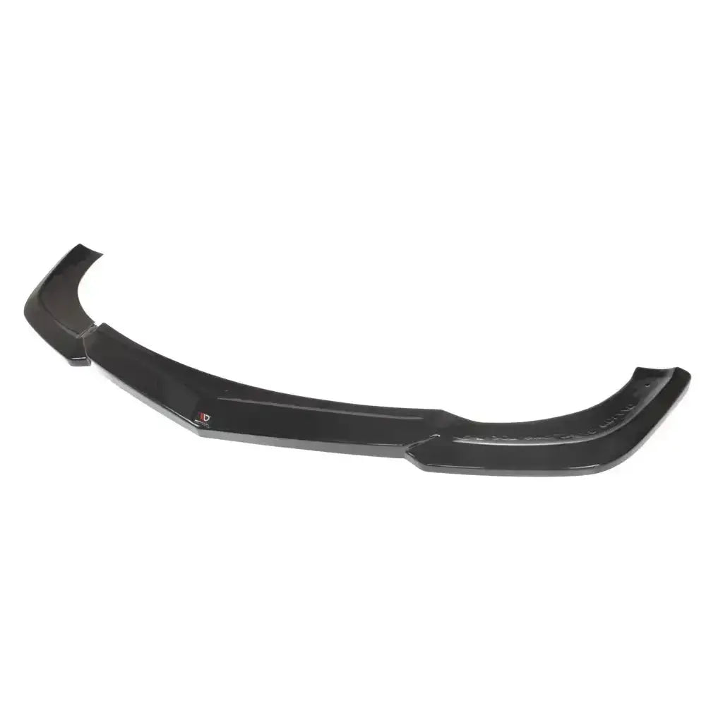 Frontspoiler til Mercedes E-Klasse W207 Coupe AMG Line, sort med blank finish og markante vinkler.