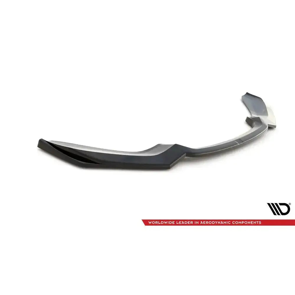 Frontleppe V.2 til BMW 1 F20/F21 M-Power i svart plast med vinklet design og glansfull overflate.
