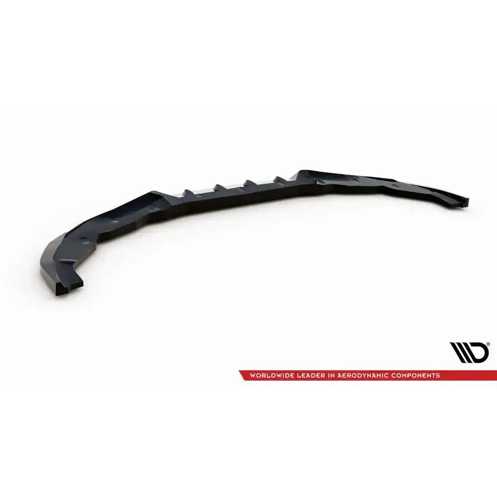 Frontleppe til BMW 2 Serie Coupe M-Pack G42, svart plast med kantete design, sett skrått ovenfra.