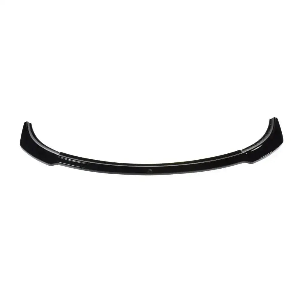 Front splitter til Ford Fiesta Mk6 ST V.2 i sort, glanset finish sett ovenfra mot hvit bakgrunn.