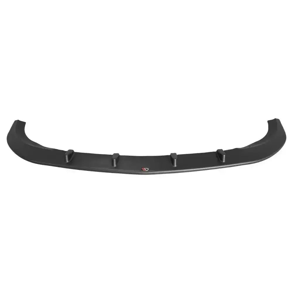 Front splitter til Mercedes V-Class W447, sort plast med fire vertikale ribber og logo, sett forfra.