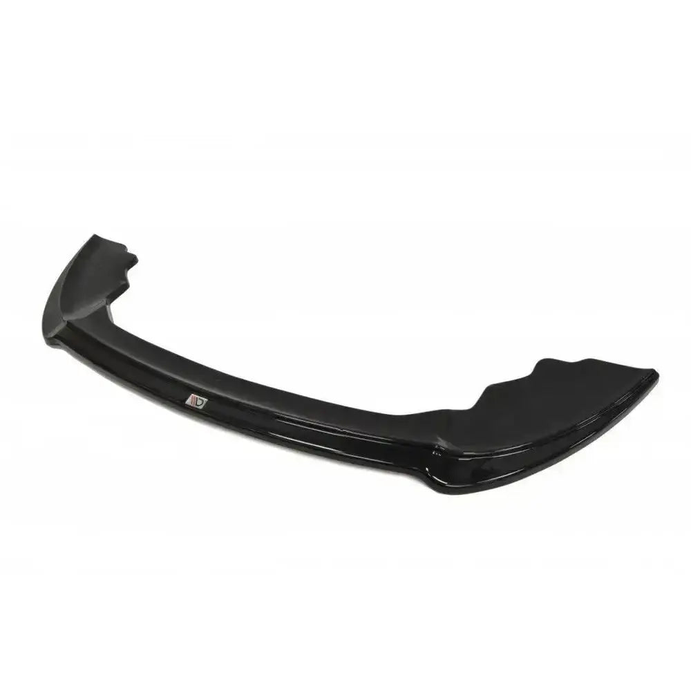 Frontsplitter til Ford Fiesta Mk7 ST Facelift V.3 i sort, blank plast med aerodynamiske detaljer.