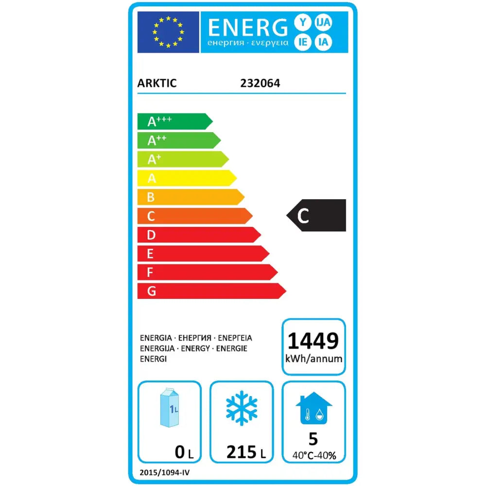 Frysebord Med Arbeidsbenk 2-dørs Profi Line 140cm - Hendi 232064 - 4