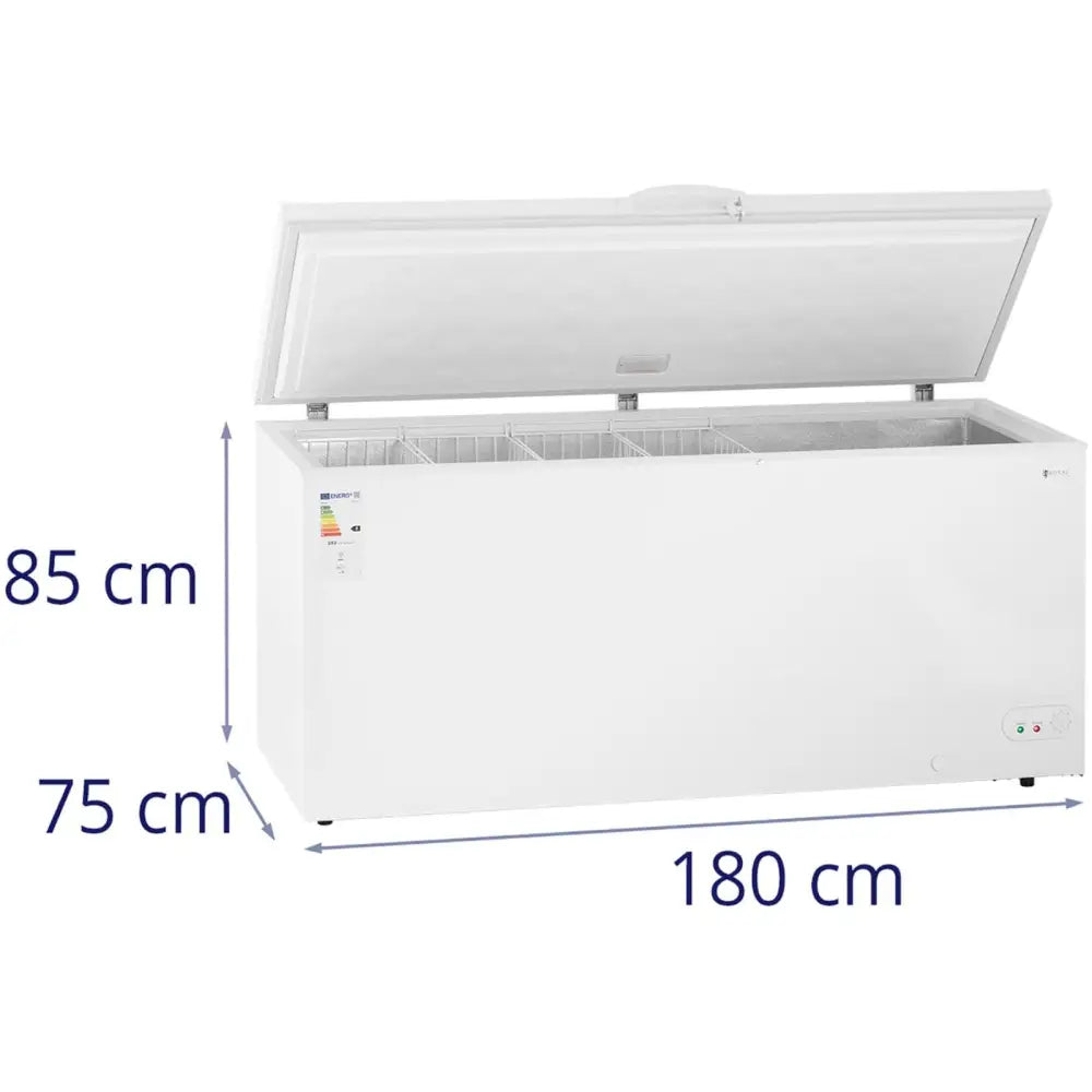 Frysedisk Med Låsbar Dør 4 Kurver 560 l -12 Til -28 c 135 w - 3