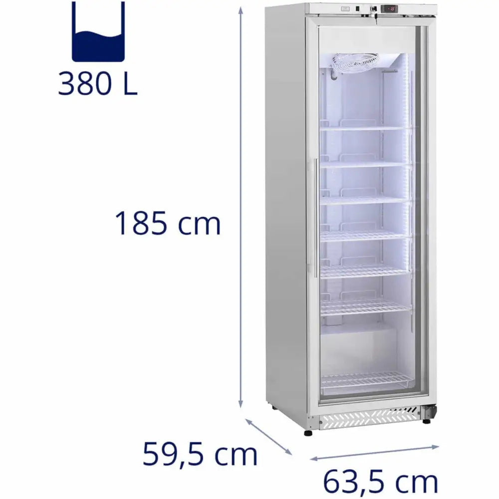 Fryseskap Med Lås Og Glassdør -18 c 380 l - 7