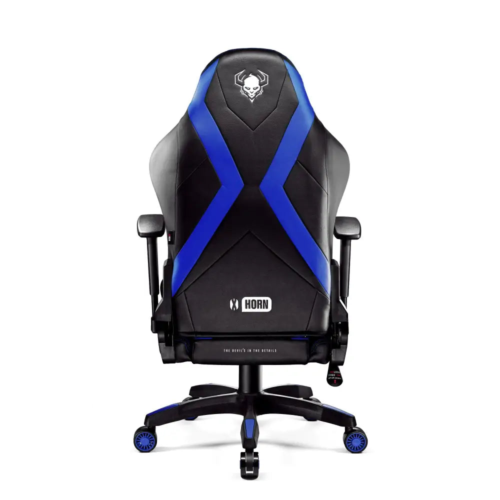 Gaming-stol Diablo X-horn 20 Normal Størrelse: Svart-blå - 5