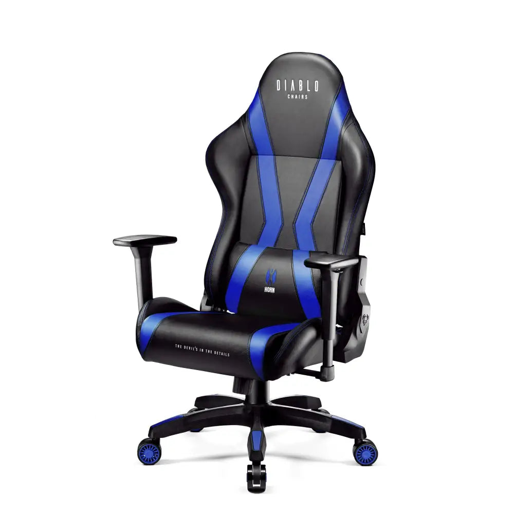 Gaming-stol Diablo X-horn 20 Normal Størrelse: Svart-blå - 6