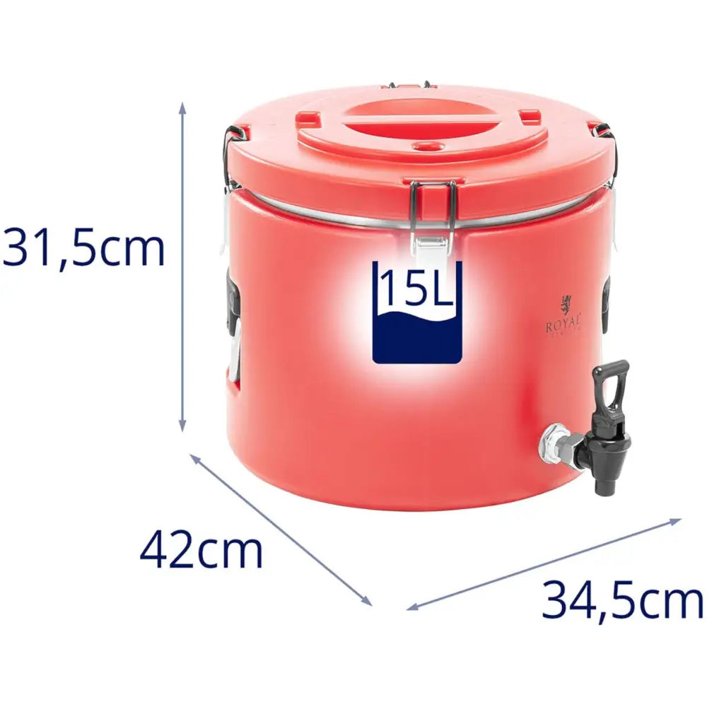 Gastronomisk Cateringtermos Med Kran For Transport Av Drikkevarer 15 l - 7