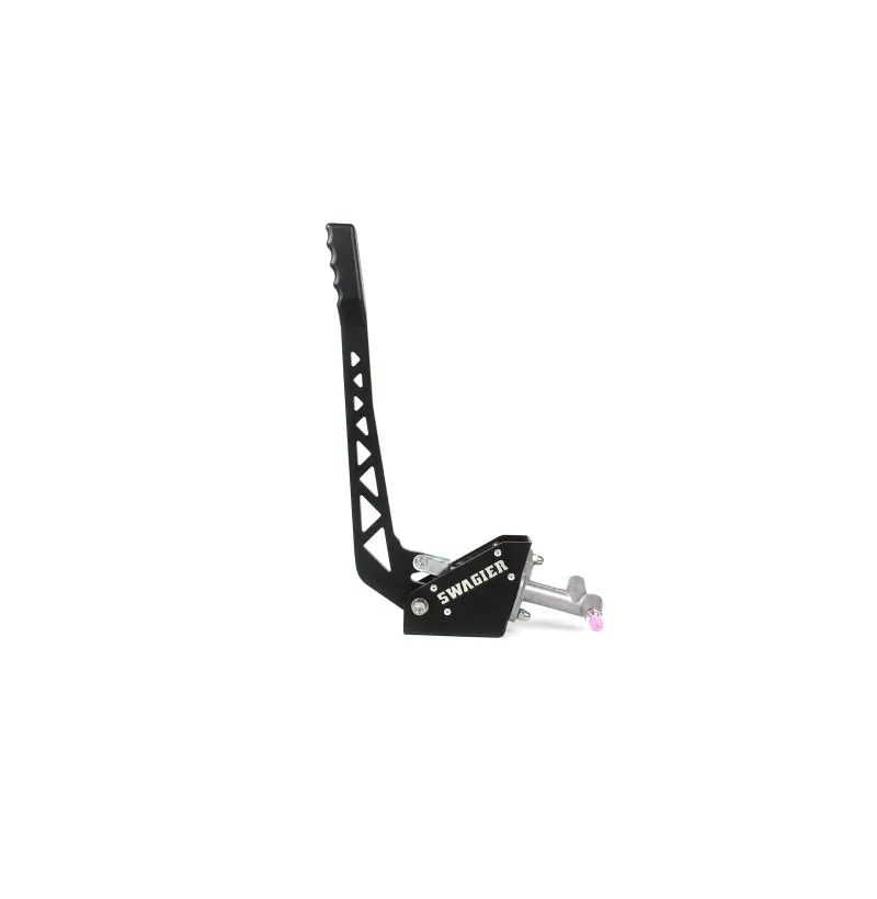 Swagier Gladiator V2 drifthåndbrekk montert med synlige monteringshull