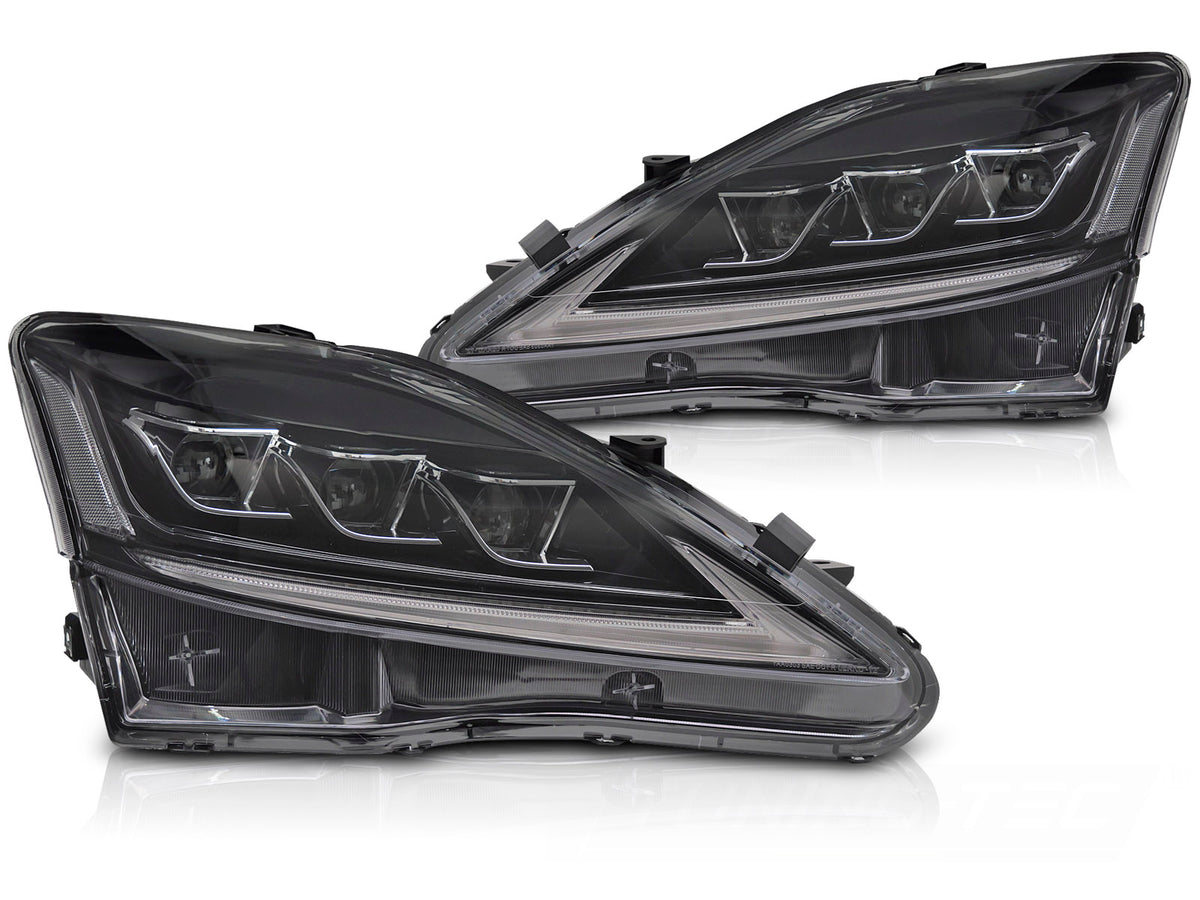 Frontlykter Lexus IS (2006–2013) Full LED Svart - LPLE11