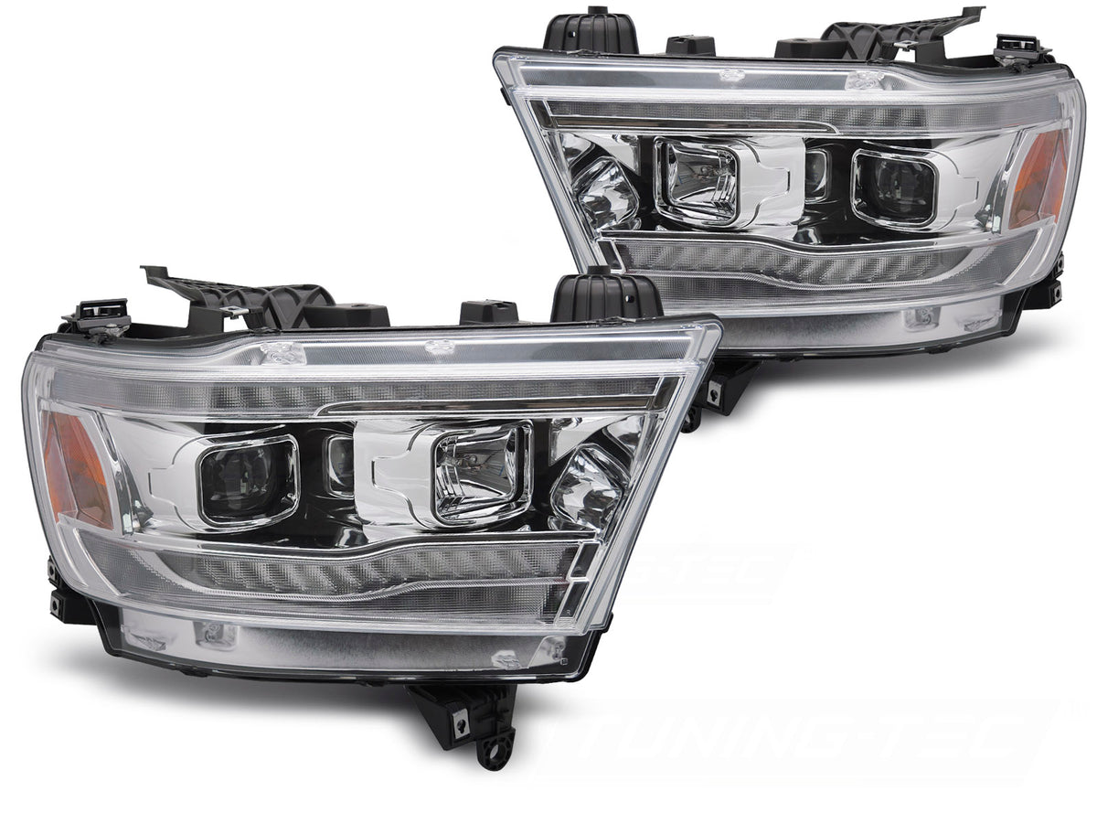 Baklykter Dodge Ram (2019–2022) LED Tube Sekvensiell Svart - LPDO26