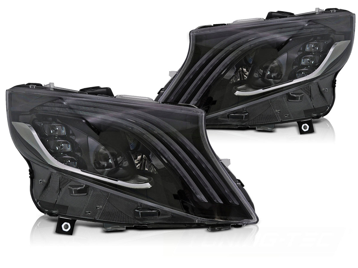 Frontlykter Chevrolet Camaro (2013–2015) Tube LED Svart - LPCT15
