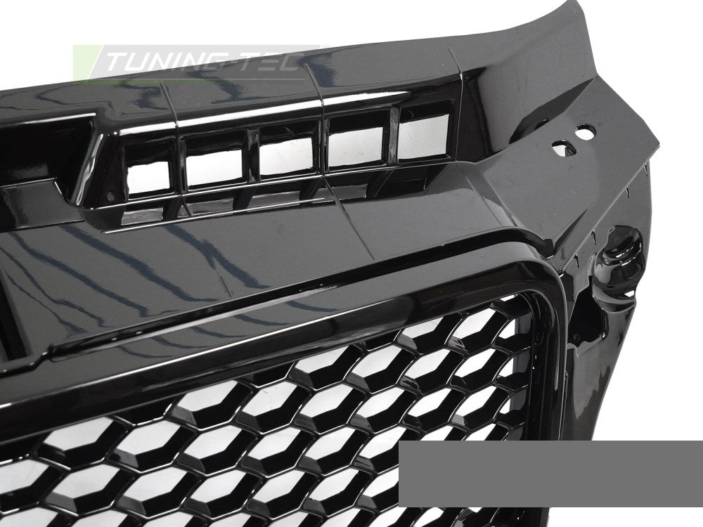 Sport grill GRAU93 til Audi A3 8P facelift med parkeringssensor-utsparing