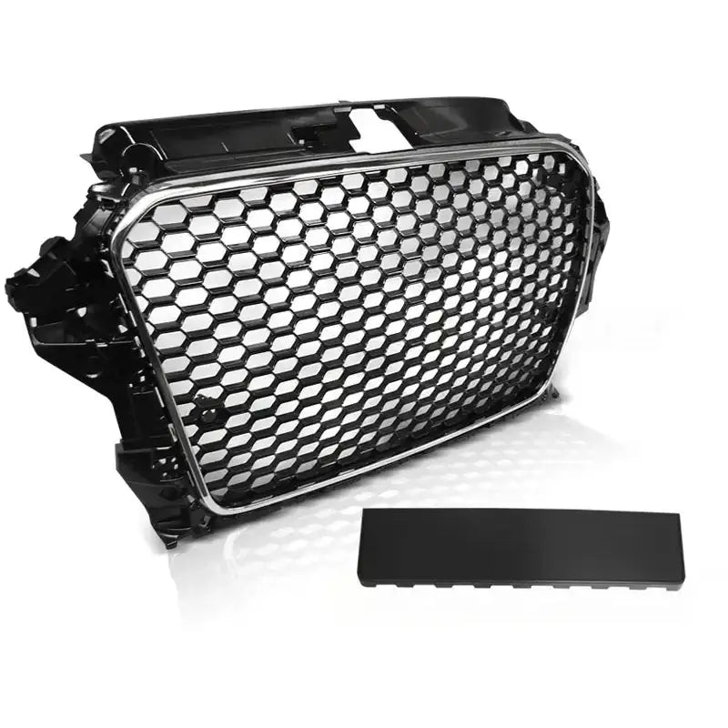 Grill Audi A3 8v 12-16 Rs3 Style Chrome Black - 1