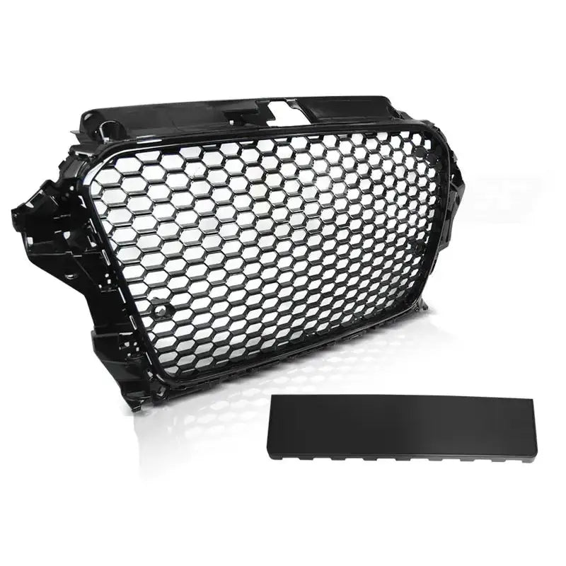 Grill Audi A3 8v 12-16 Rs3 Style Glossy Black - 1