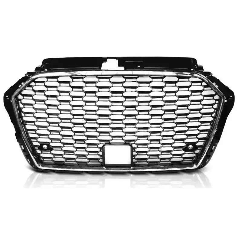 Grill Audi A3 (8v) 17- Rs3 Style Chrome Black - 2