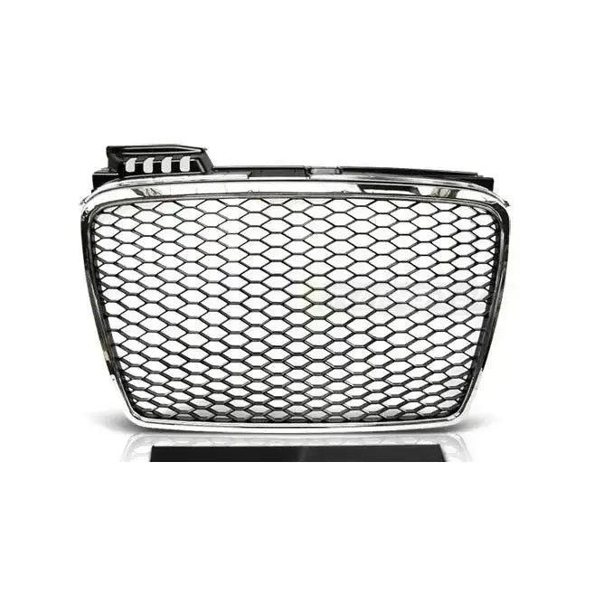 Grill Audi A4 (b7) Rs-type 11.04-03.08 Chrome - 2