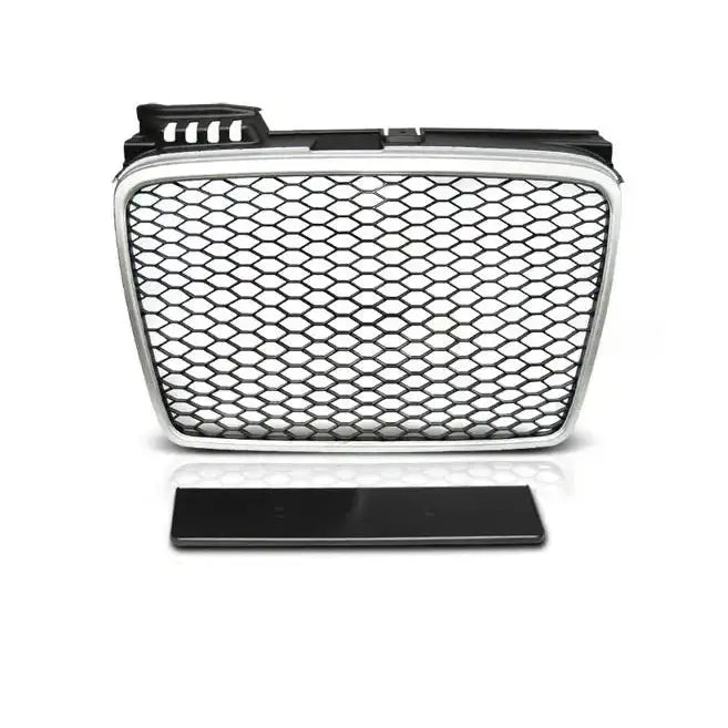 Grill Audi A4 (b7) Rs-type 11.04-03.08 Matt Silver - 2