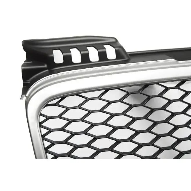 Grill Audi A4 (b7) Rs-type 11.04-03.08 Matt Silver - 3