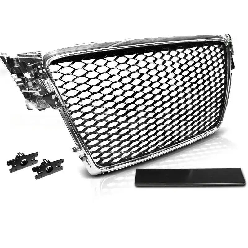 Grill Audi A4 B8 08-11 Rs-style Chrome - 1