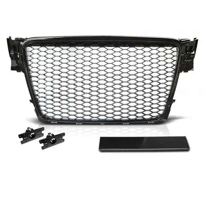 Grill Audi A4 B8 08-11 Rs-style Glossy Black - 2