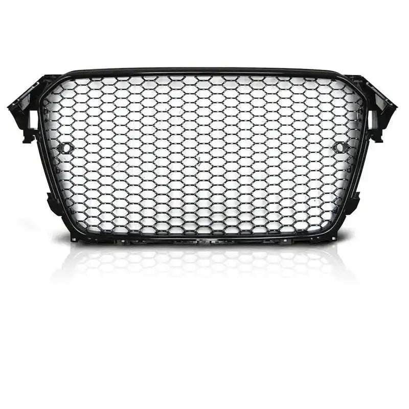 Grill Audi A4 (b8) 11.11-15 Rs-type Glossy Black Frame - 2