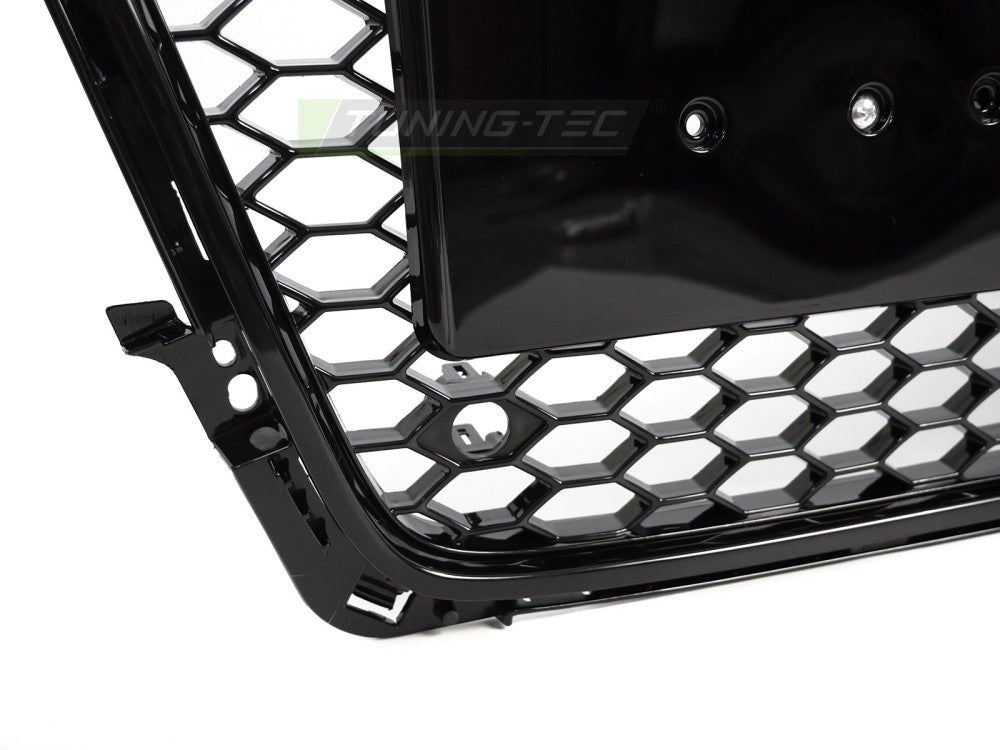 GRAU97 sport grill Audi A4 B8 glossy svart detaljbilde