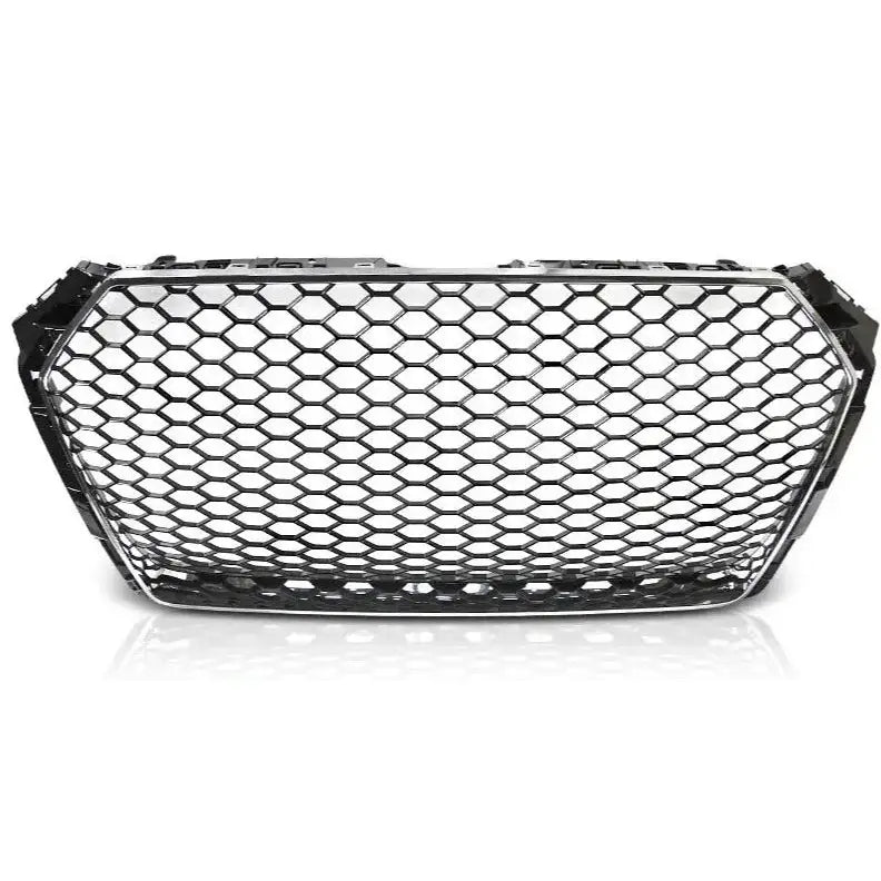 Grill Audi A4 B9 15-19 Rs-style Black Chrome - 2