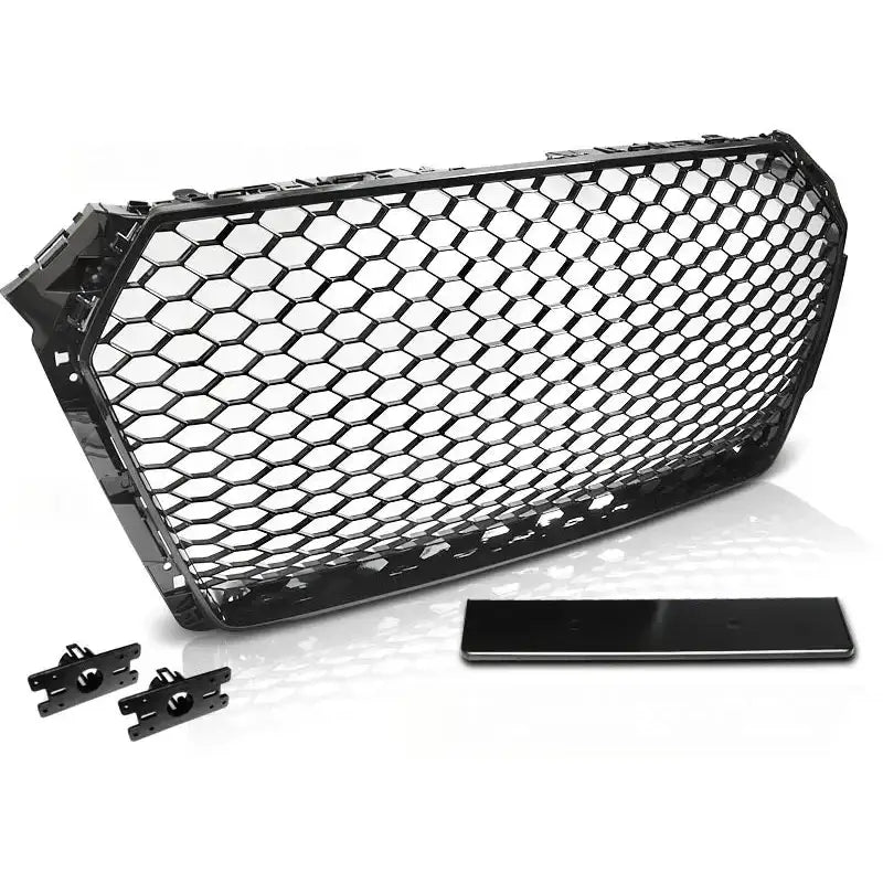 Grill Audi A4 B9 15-19 Rs-style Glossy Black - 1