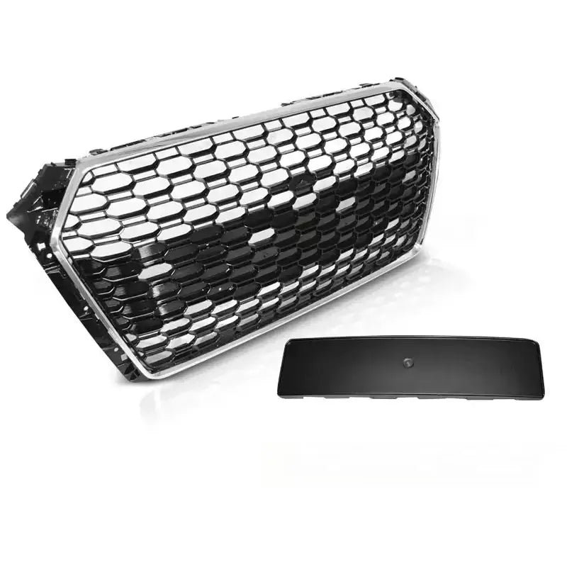 Grill Audi A4 B9 15-19 Rs4-style Chrome Black - 1