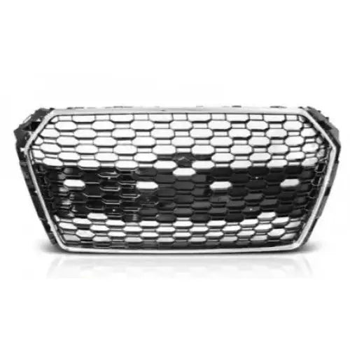 Grill Audi A4 B9 15-19 Rs4-style Chrome Black - 2