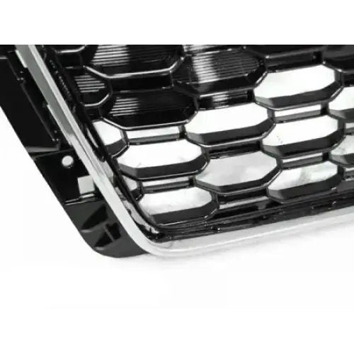 Grill Audi A4 B9 15-19 Rs4-style Chrome Black - 3