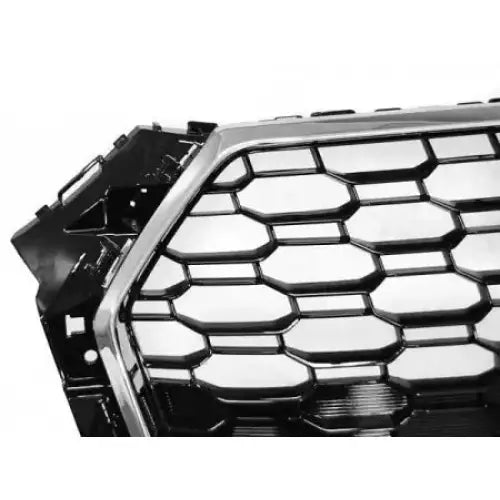 Grill Audi A4 B9 15-19 Rs4-style Chrome Black - 4