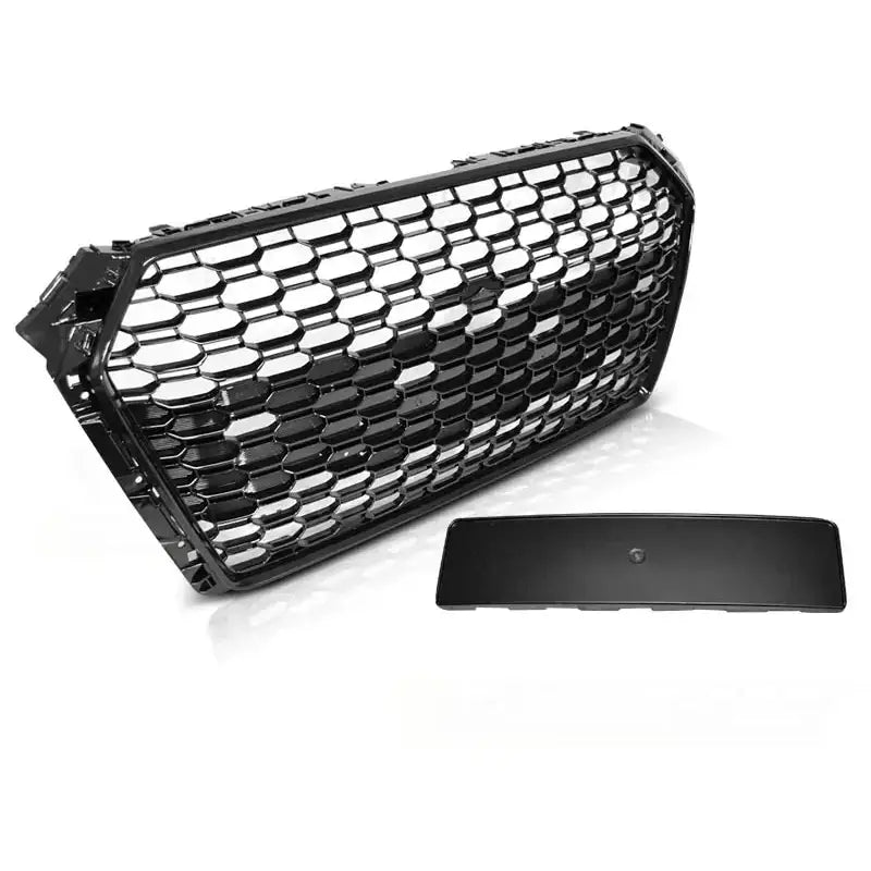 Grill Audi A4 B9 15-19 Rs4-style Glossy Black - 1