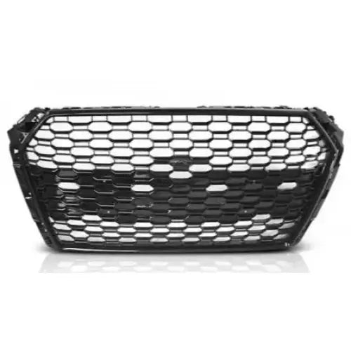 Grill Audi A4 B9 15-19 Rs4-style Glossy Black Med Pdc - 2