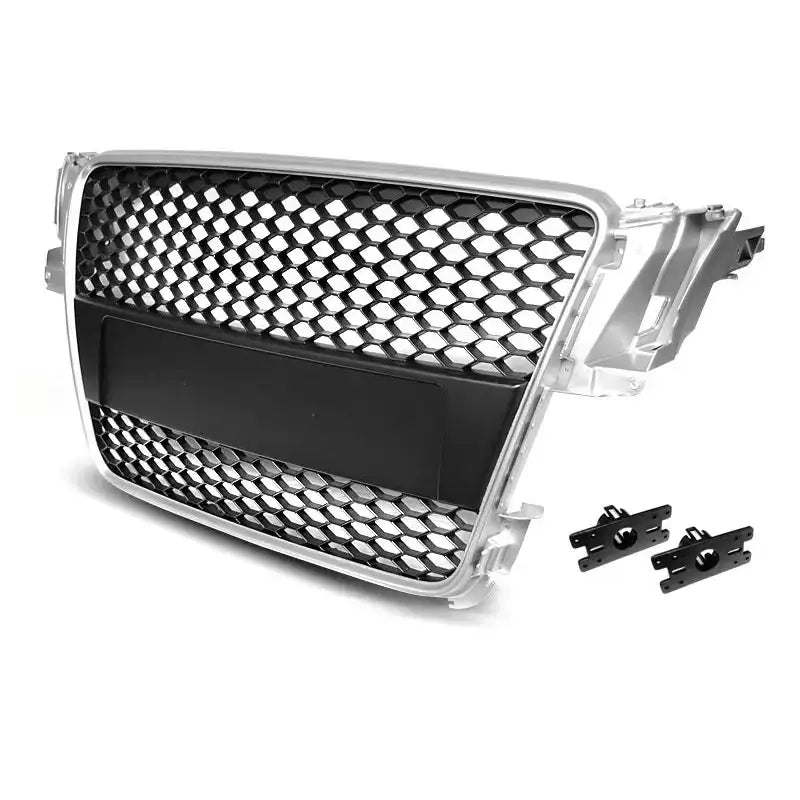 Grill Audi A5 07-06.11 Rs-style Silver - 1