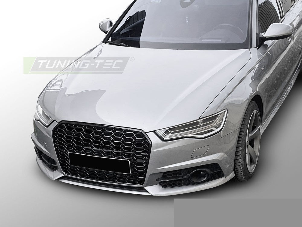 Audi A6 C7 facelift frontgrill sport-design helsvart blank finish