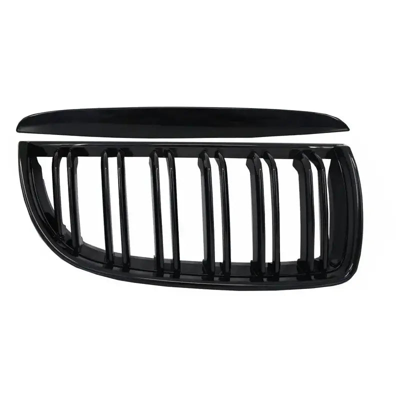 Grill Bmw 3 Series E90 E91 05-08 Double Stripe m Design Piano Black - 2