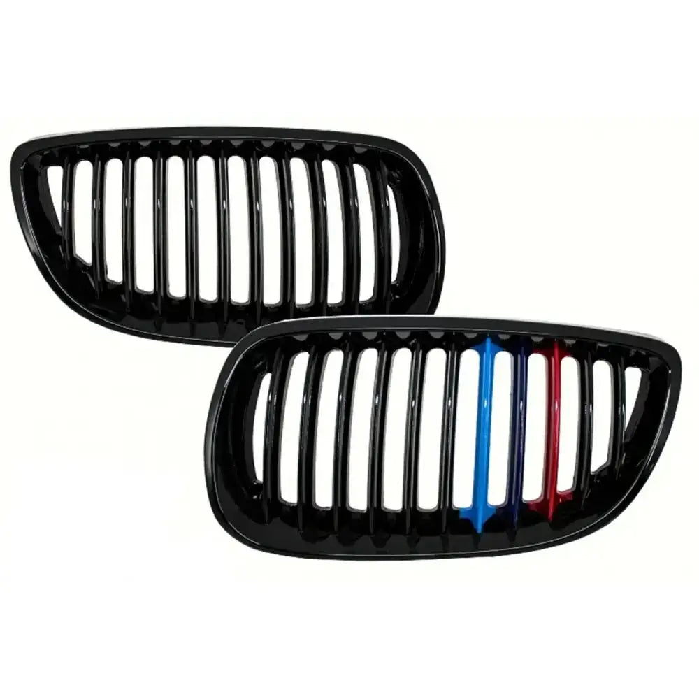 Grill Bmw 3 Series E92/e93 Pre Lci 07-10 Piano Black M-power 3 Color Design - 1