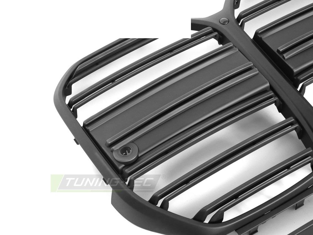 BMW G26 Gran Coupé grill i matt svart finish sett fra siden