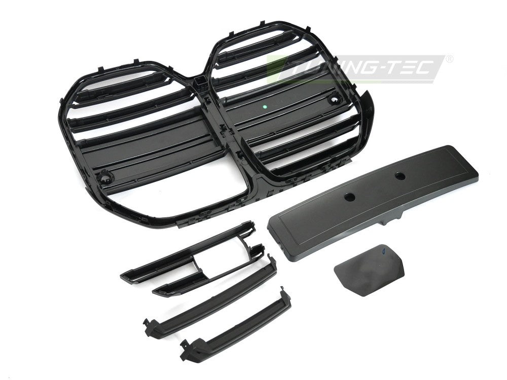 BMW G26 Gran Coupé grill i matt svart finish sett fra siden