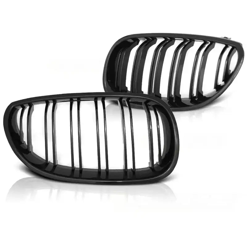 Grill Bmw E60/e61 07.03-10 Glossy Black Double Bar M-look - 1