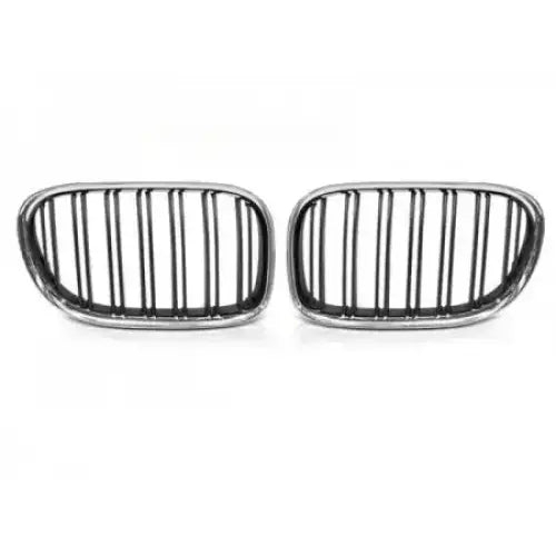 Grill Bmw F01 09-15 Double Bar Chrome Black