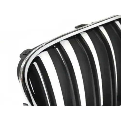 Grill Bmw F01 09-15 Double Bar Chrome Black - 3