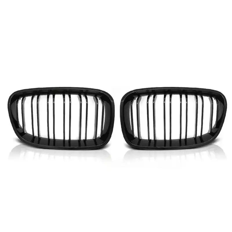 Grill Bmw F20 F21 11-12.14 Glossy Black Double Bar M-look - 2