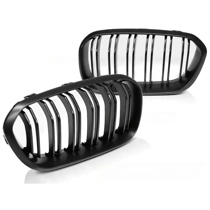 Grill Bmw F20 F21 Lci 15-18 Matt Black Double Bar - 1