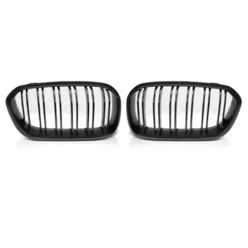 Grill Bmw F20 F21 Lci 15-18 Matt Black Double Bar - 2