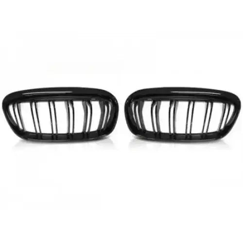 Grill Bmw F45/f46 14-18 Glossy Black Double Bar - 2