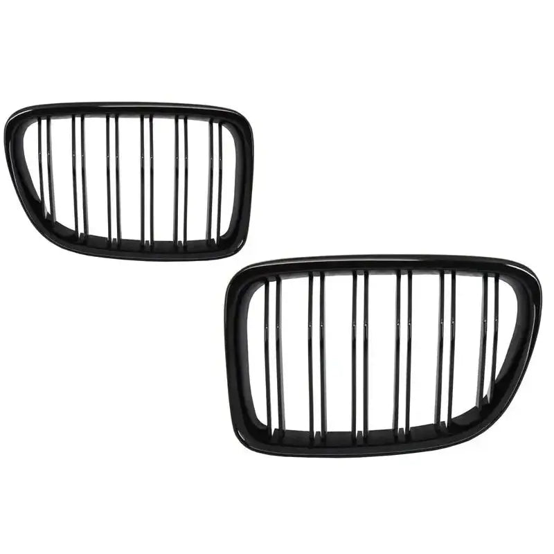 Grill Bmw X1 E84 09-14 Piano Black Double Stripe Design