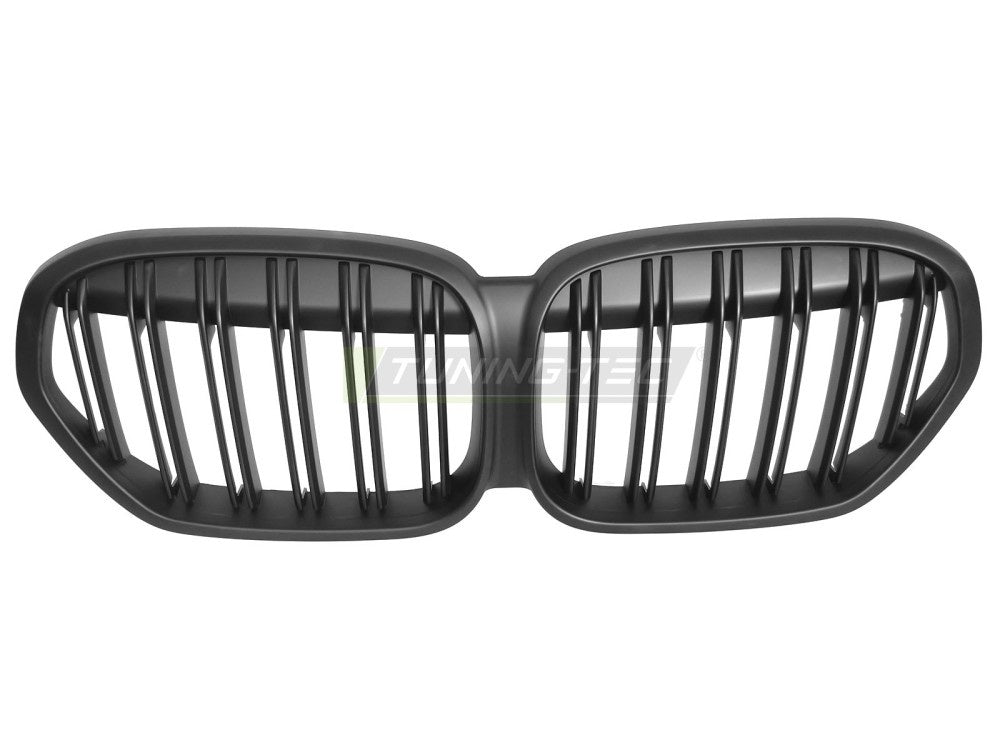 BMW X1 F48 LCI sport nyregrille i matt svart finish nærbilde